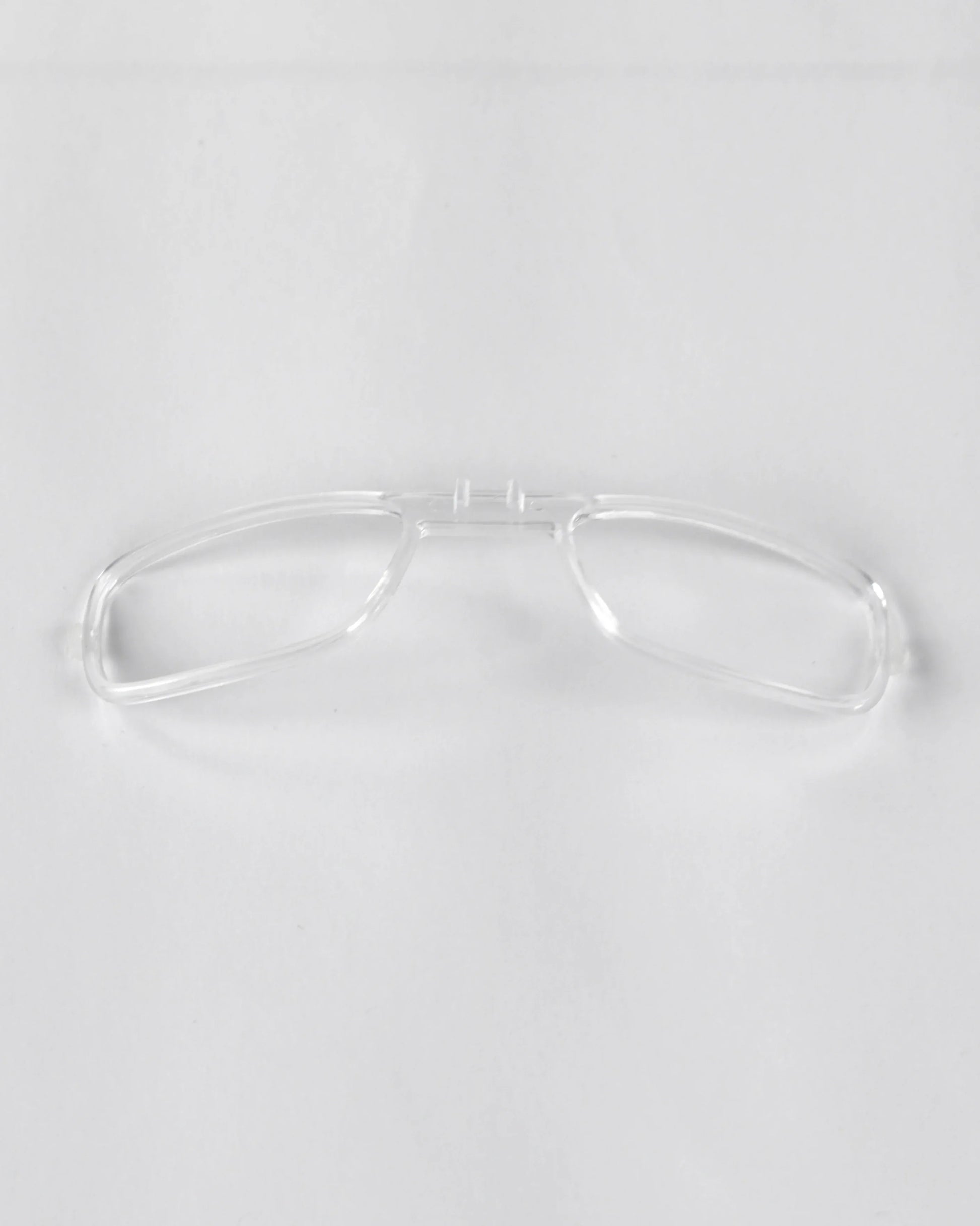 Clear plastic RX optical insert frame for the höhen aero sunglasses, designed for prescription lens integration